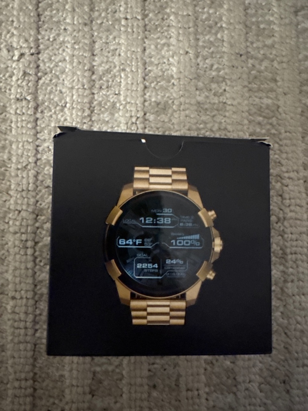 Diesel On Gold-Tone Touchscreen Smartwatch with Box
